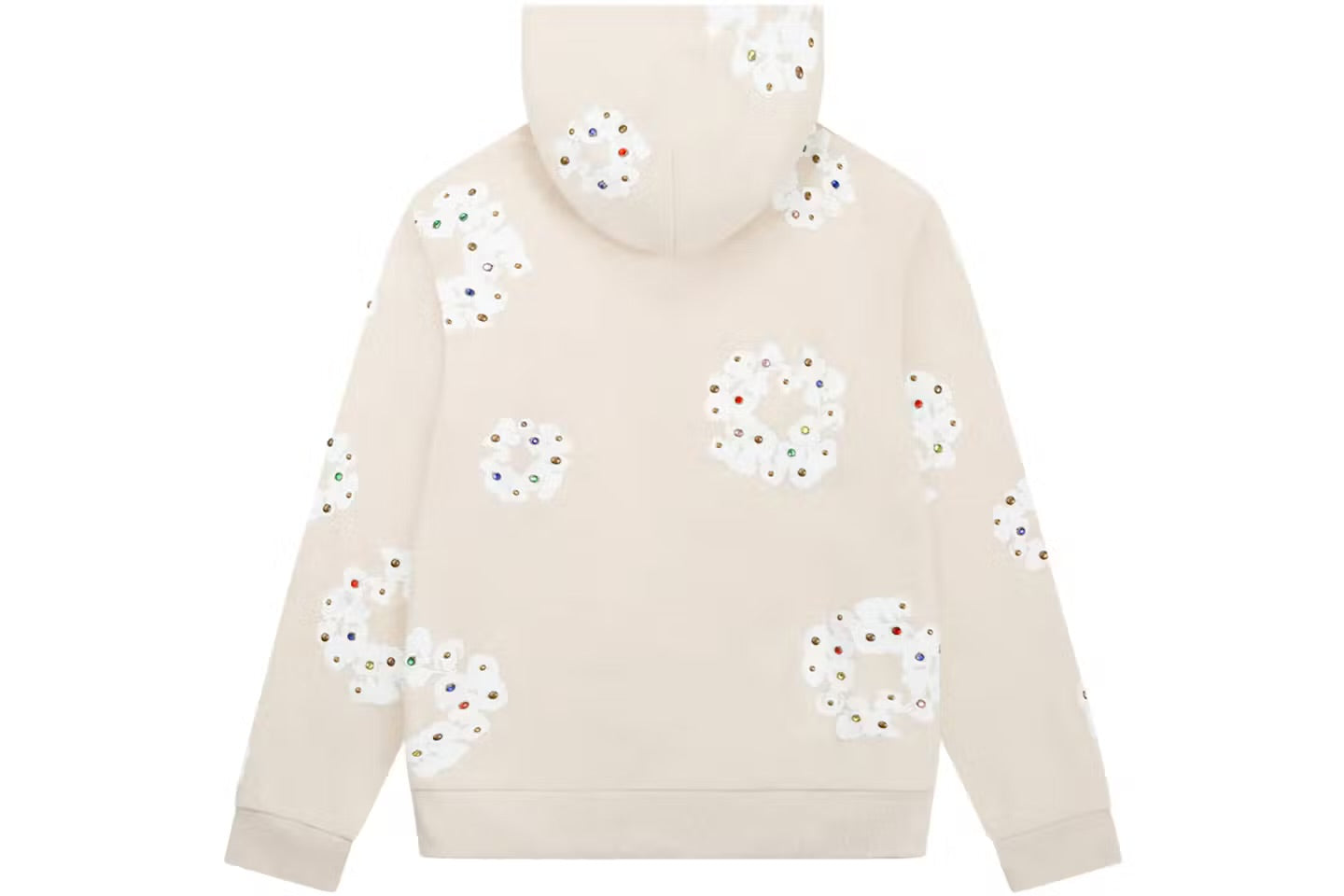 Denim Tears Rhinestone Cotton Wreath Zip Hoodie
“ Oatmeal ”