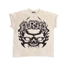FLOOR914 SKULL INFIERNO CUT OFF TEE
