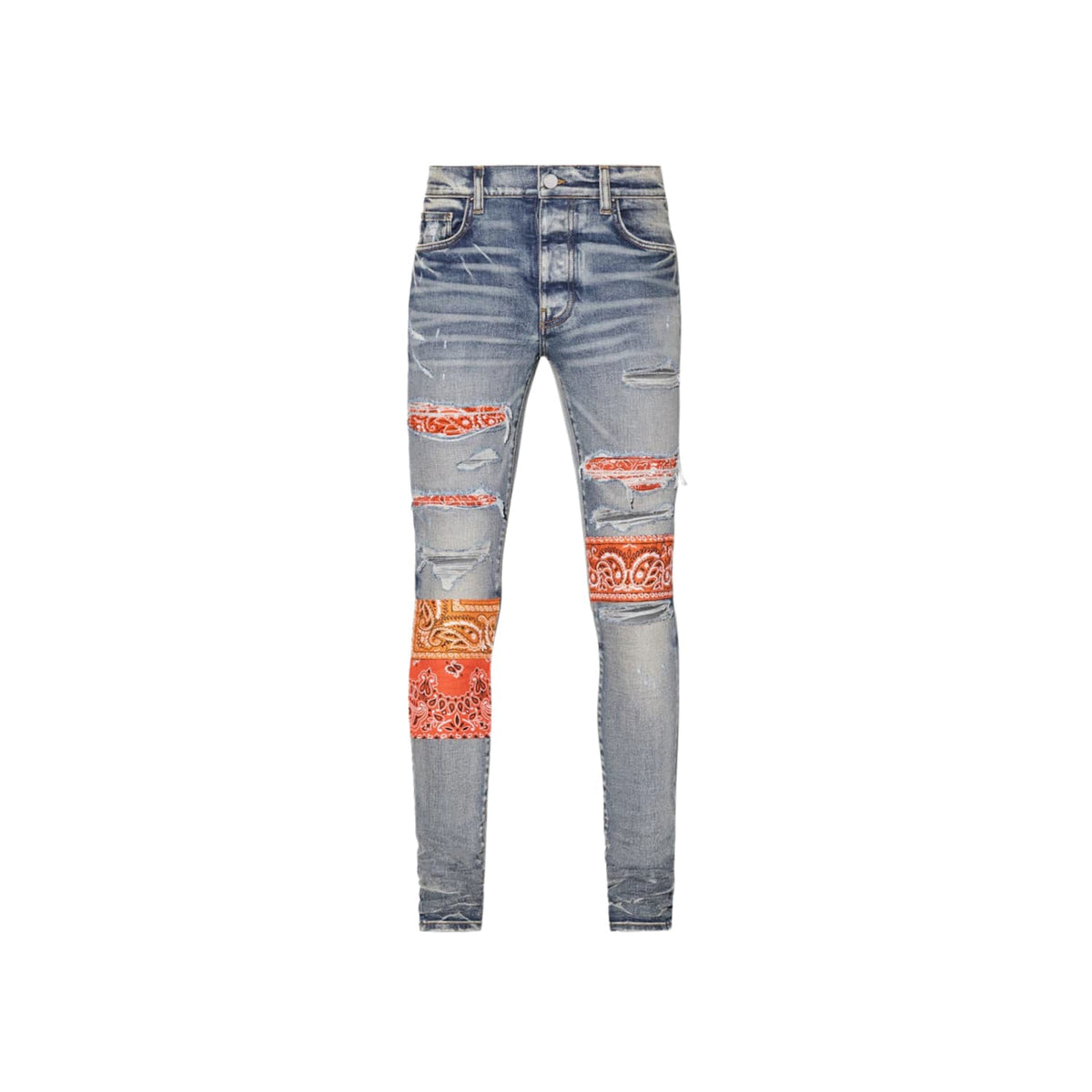 AMIRI Vintage Bandana Artpatch Jeans Clay Indigo* Worn*