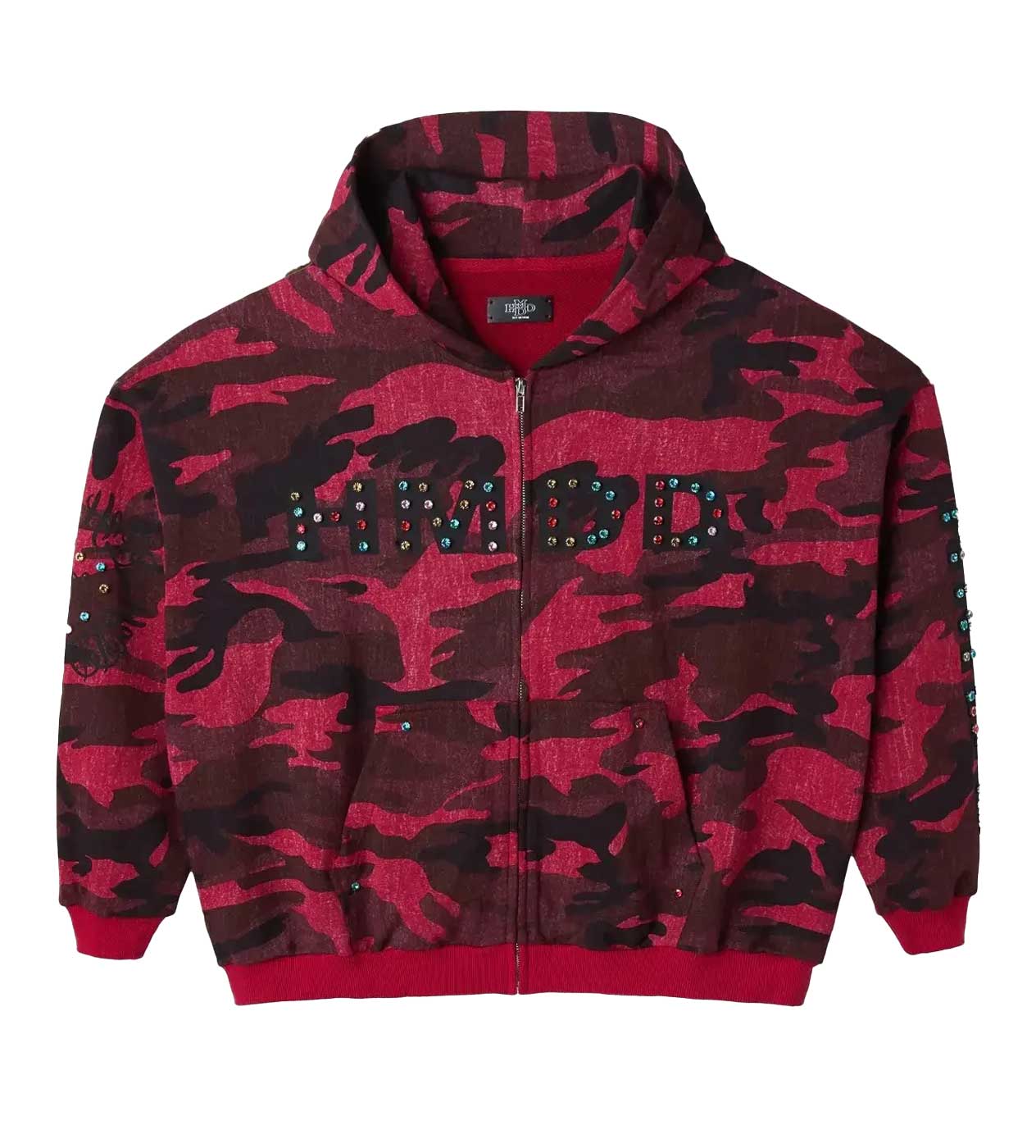 HMDD RED CAMO CHIMSTONE ZIP UP