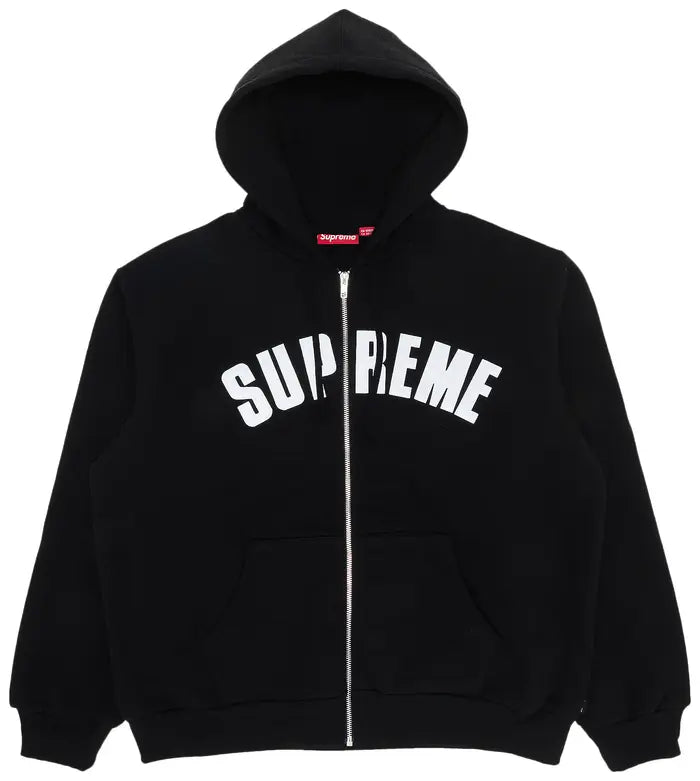 Supreme Arc Thermal Zip Up Hooded Sweatshirt 'Black'