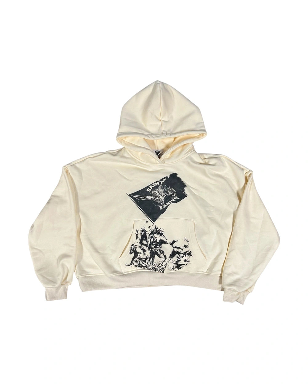 Saint Vanity FLAG HOODIE "IVORY”