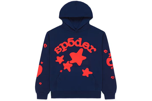 Sp5der Beluga Hoodie
Navy / Red