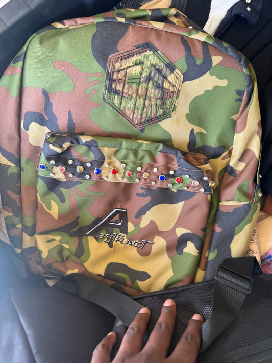 Abstract Rhinestone Bookbag￼