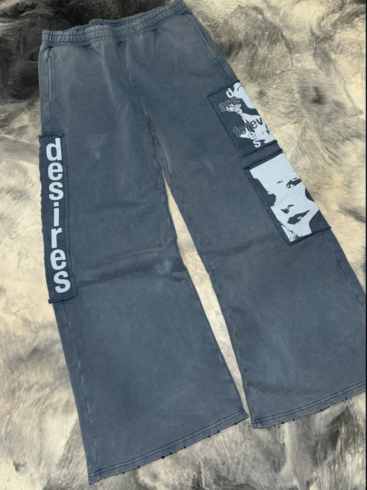 MATIERE DE DESIRS ENCORE SWEATPANTS BLUE