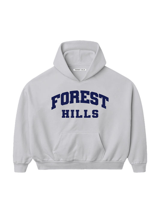 Forest Hills Grey/ Blue Hoodie