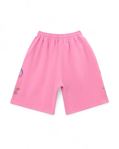 We Are Righteous "Pink Risen King" Cotton Shorts
