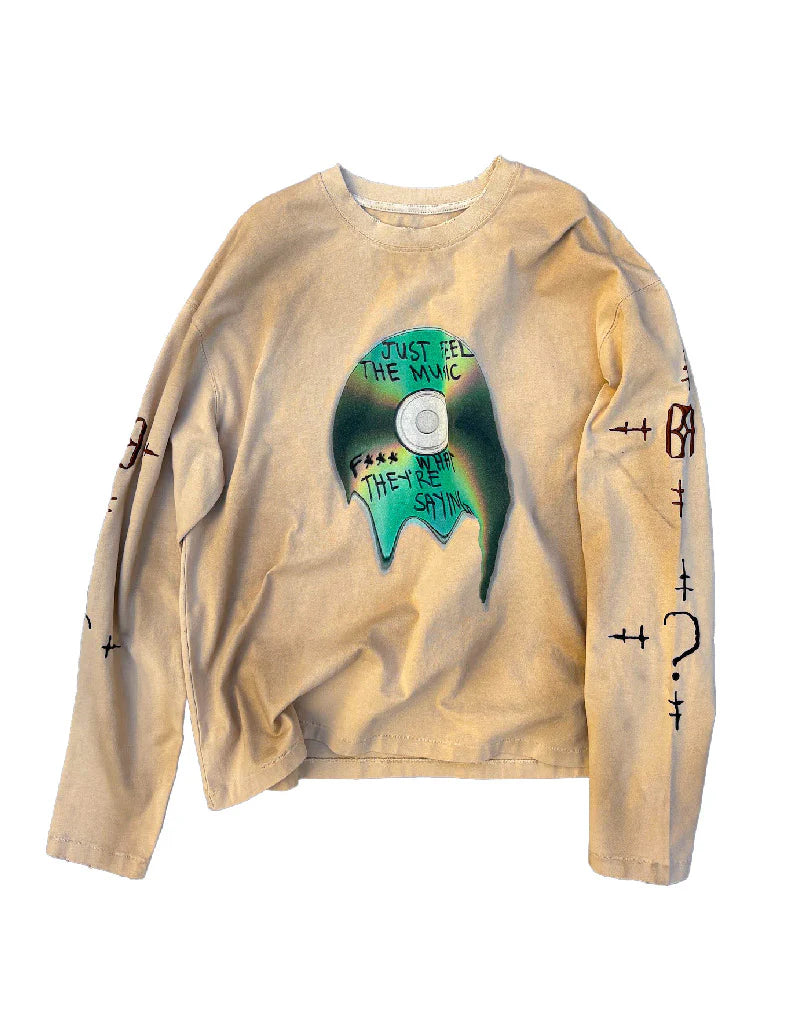 Birth Of Royal Child 2-IN-1 Distressed Stained Long-sleeve Tee