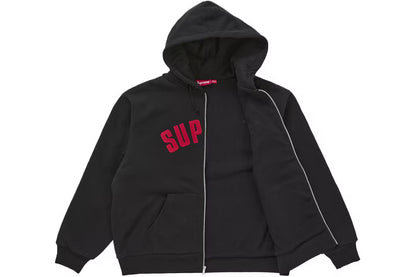 Supreme Arc Thermal Lined Zip Up Hooded Sweatshirt