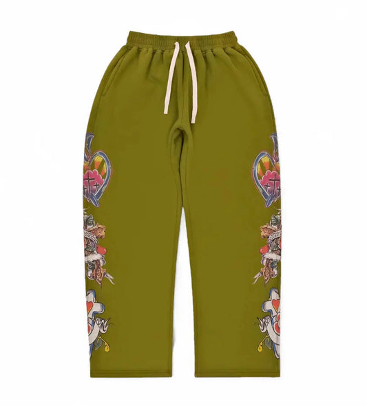 RIGHTEOUS RISEN KING SWEATPANTS GREEN
