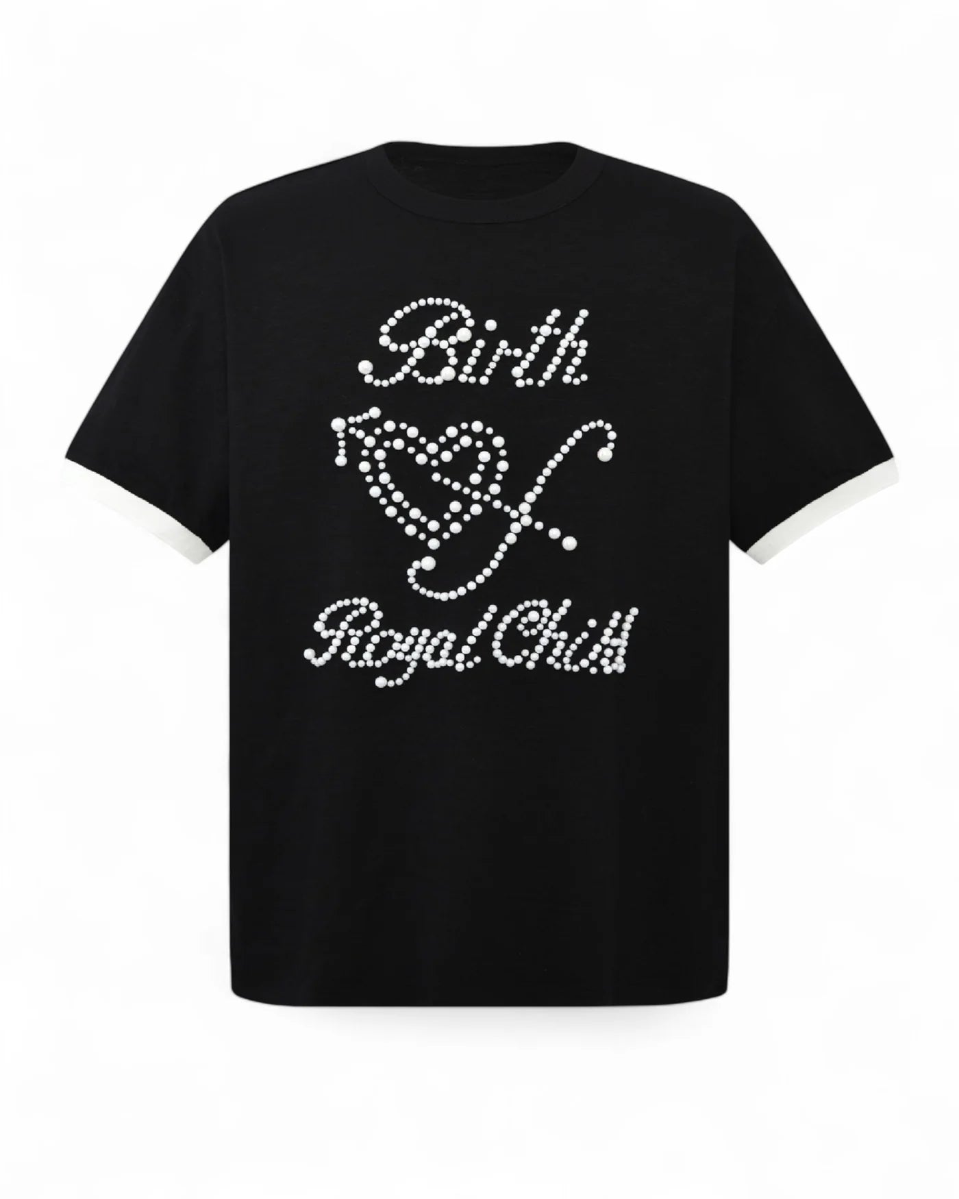 BIRTH OF ROYAL CHILD
Pearl Patchwork T-Shirt IN BLK