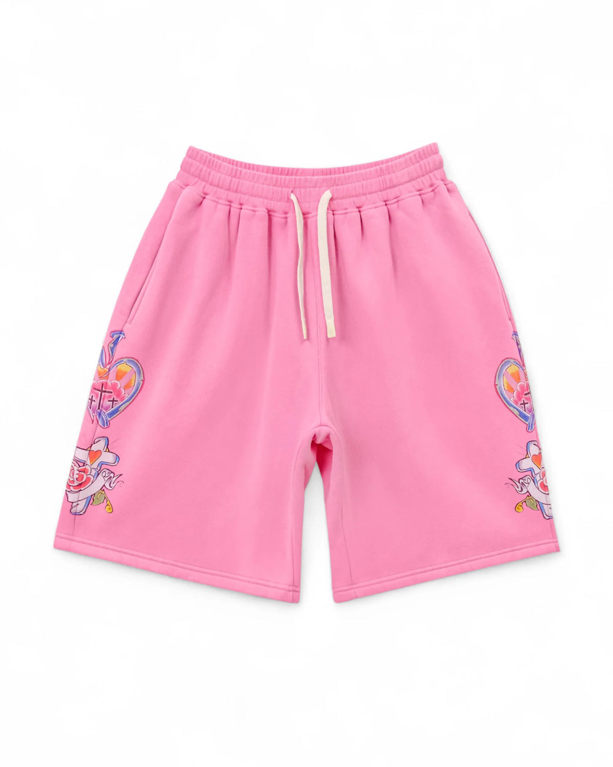 We Are Righteous "Pink Risen King" Cotton Shorts