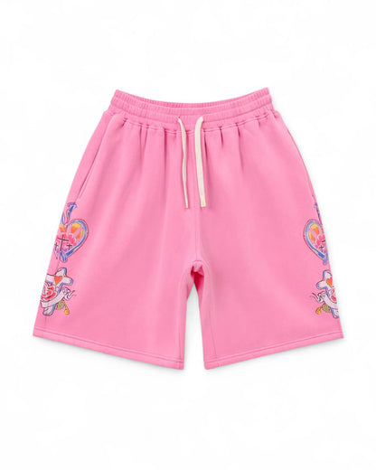 We Are Righteous "Pink Risen King" Cotton Shorts