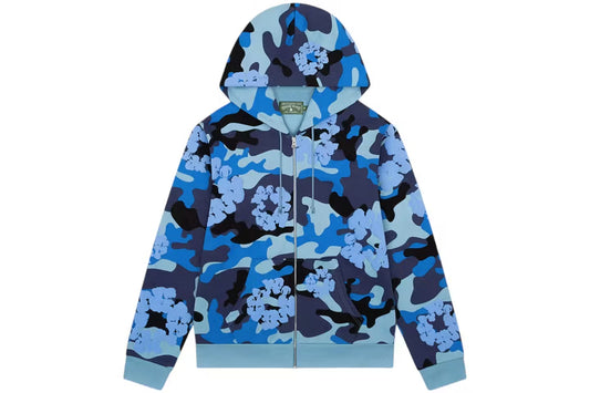 Denim Tears The Cotton Wreath Zip Sweatshirt
Blue Camo
