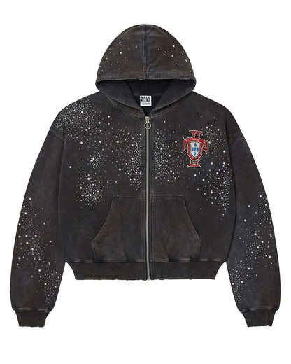 Vale Forever Pluto Clustered Zip Up Hoodie