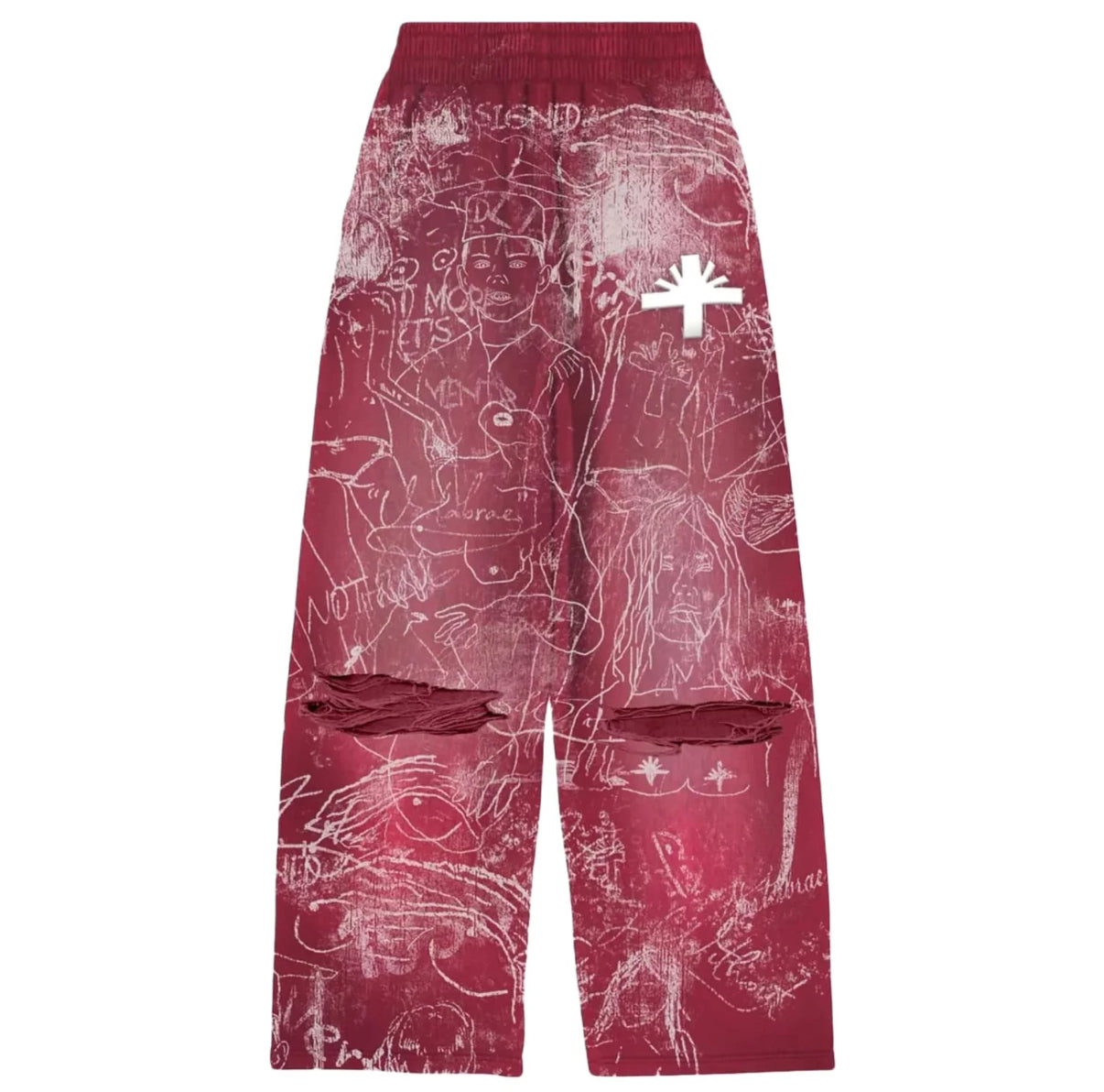 Vertabrae Silo Sketch Sweatpants Red