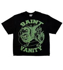 SAINT VANITY GRIFFIN TEE BLACK/GREEN