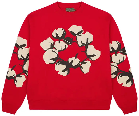 Denim Tears x Cactus Plant Flea Market Cactus Tears Crewneck 'Red'