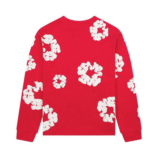 Denim Tears Long-Sleeve Wreath Tee 'Red'