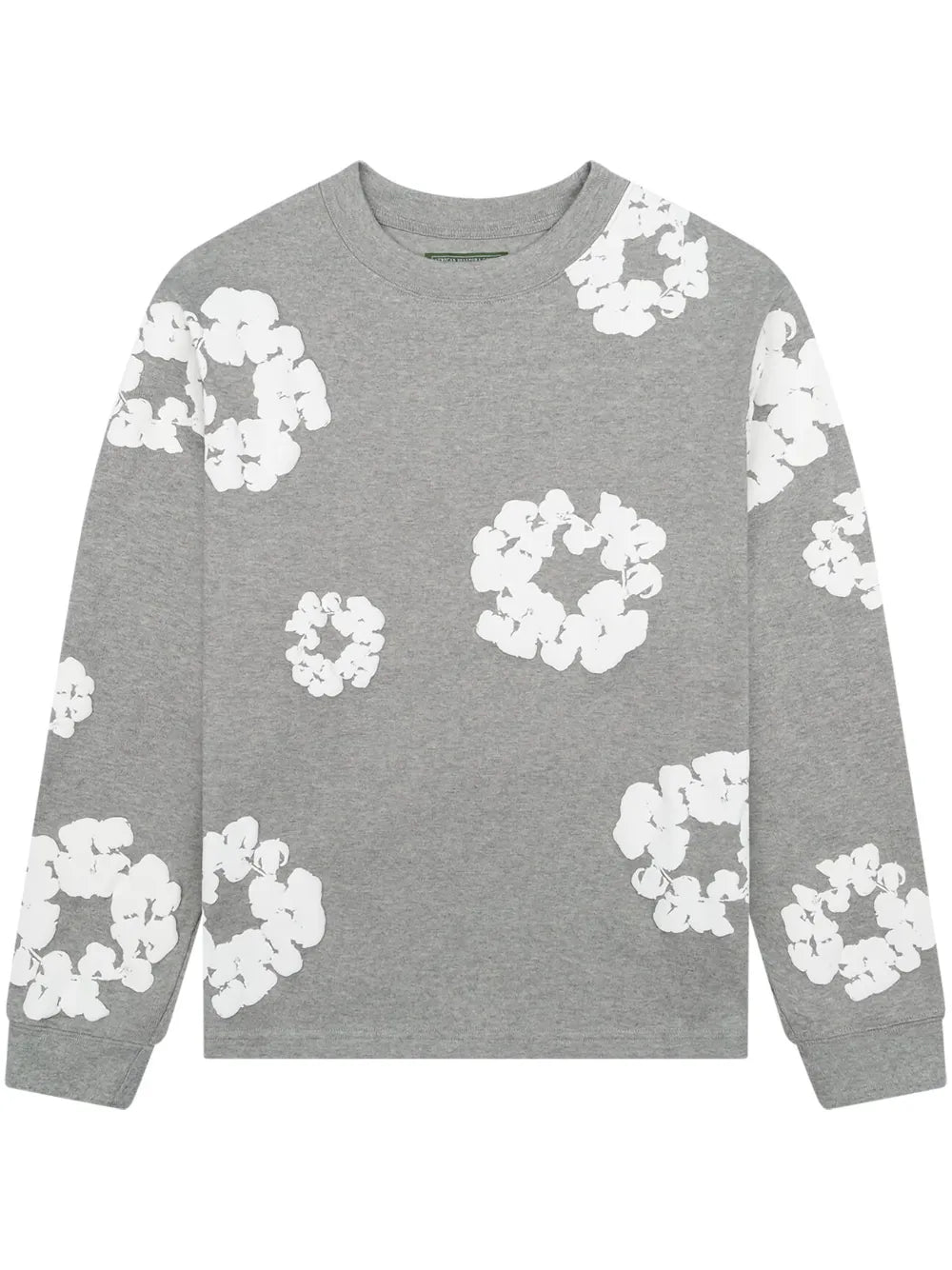Denim Tears Long Sleeve "Cotton Wreath" T-shirt (Grey)