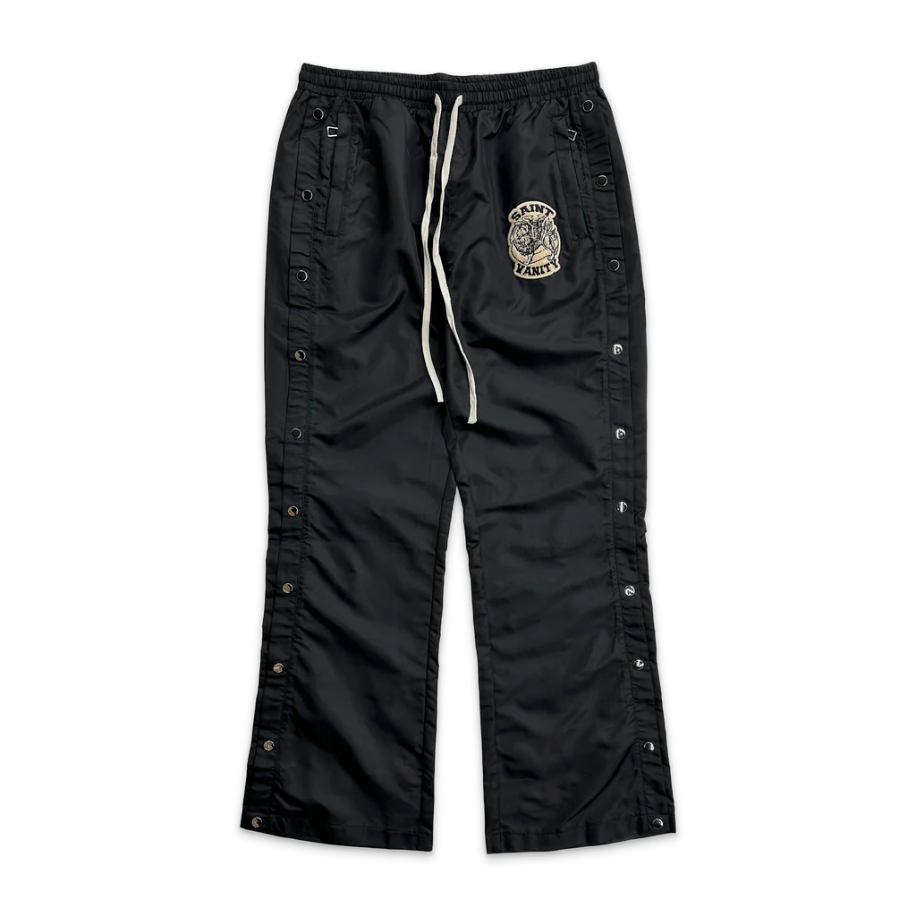 SAINT VANITY
NYLON TRACK PANTS "BLACK"