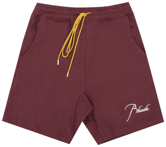 Rhude Terry Shorts 'Maroon'