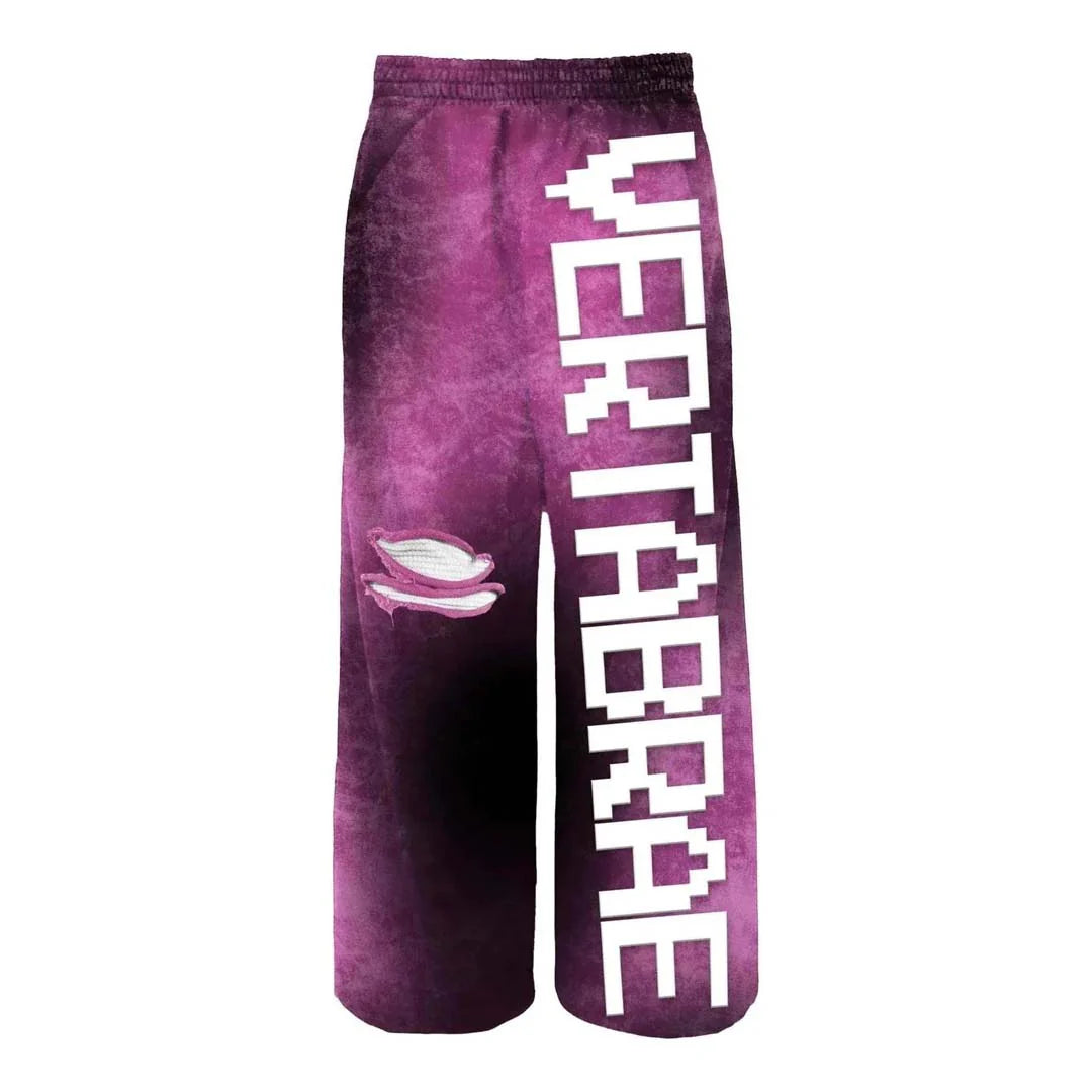 Vertabrae Magenta Washed Sweatpants
