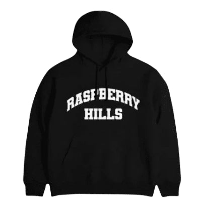 Raspberry Hills Black Hoodie
