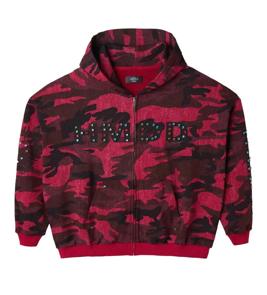 HMDD RED CAMO CHIMSTONE ZIP UP