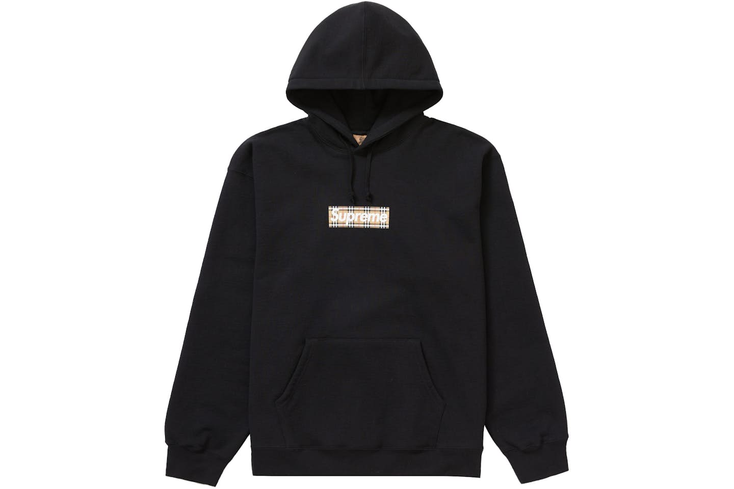 Supreme Burberry Box Logo Hooded Sweatshirt