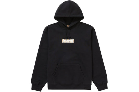 Supreme Burberry Box Logo Hooded Sweatshirt