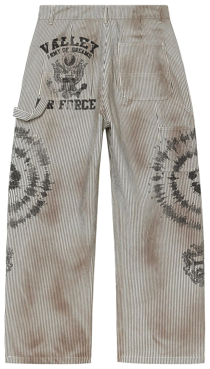 Vale Forever Spiral Workpants 'Dirty/Pinstripe/White'