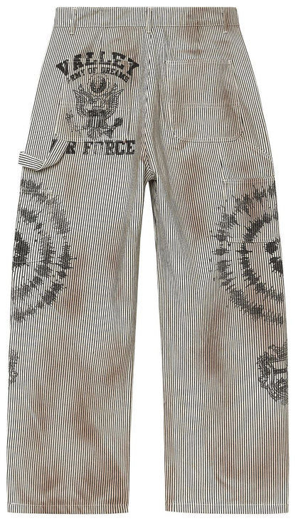 Vale Forever Spiral Workpants 'Dirty/Pinstripe/White'