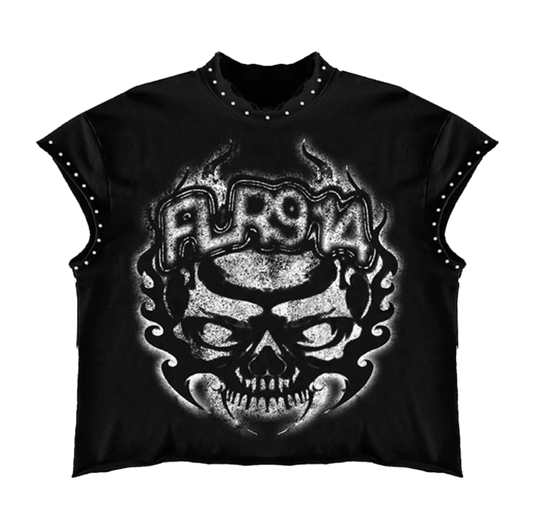 SKULL INFERNO CUT OFF ( BLACK )